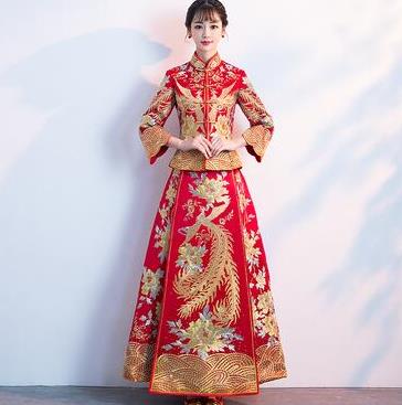 喜慶拍照喜宴創意婚紗照出嫁女式影樓新娘禮服2019年特別寫真在類目 女裝/女士精品, 婚紗/旗袍/禮服, 旗袍中 - 來自Buy2taobao.com提供專業的淘寶代購服務