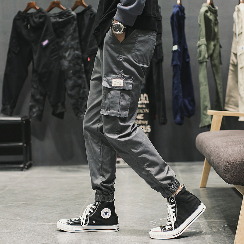 Sports pants Korean Edition Trend summer Casual pants Easy Nine points trousers Chaopai Thin section Feet Overallsin the Men's clothing, Casual pants category - from Buy2taobao.com to provide professional Taobao agent buy service