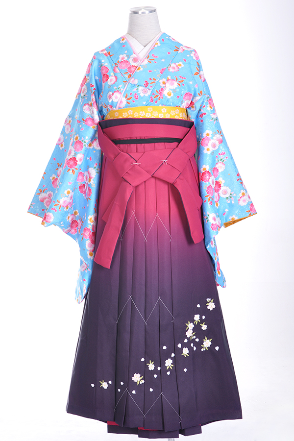 Kobo kimono cherry Japan tradition kimono blue cherry blossoms Graduation 8 Set of partsin the Play mode/Anime/Periphery/cos/Board games , Cosplay Apparel/Props/Service , Cosplay Women category - from Buy2taobao.com to provide professional Taobao agent buy service