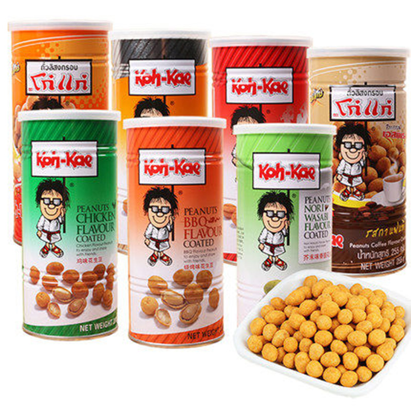 泰国进口大哥花生豆230g 7种口味选芥末虾烧烤鸡味零食品罐装在类目 零食/坚果/特产, 山核桃/坚果/炒货, 花生中 - 来自Buy2taobao.com提供专业的淘宝代购服务