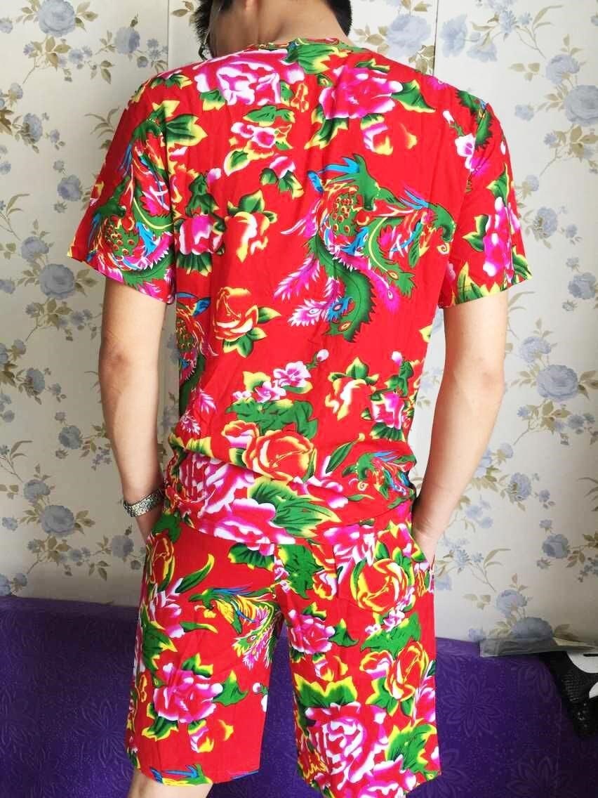 张馨予男女情侣花袄民族风东北大花布棉麻T恤圆领短袖在类目 女装/女士精品, 唐装/民族服装/舞台服装, 民族服装/舞台装中 - 来自Buy2taobao.com提供专业的淘宝代购服务