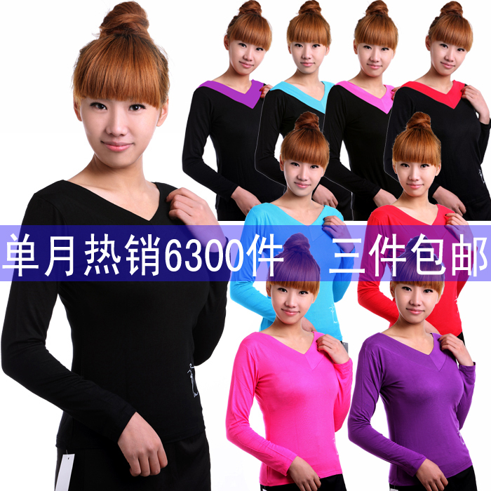 广场舞服装2019新款上衣长袖 双V领舞蹈跳舞衣服拉丁舞练功服女|msdalam kategori sukan/Yoga/kecergasan/bekalan peminat, Dance/Aerobik/Gymnastics, Tarian Square, Baju Tarian Square - dari Buy2taobao.com untuk memberikan perkhidmatan ejen Taobao profesional membeli