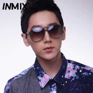  Inmix欧美复古墨镜 男士太阳镜 蛤蟆镜太阳眼镜 男潮人大框驾驶镜