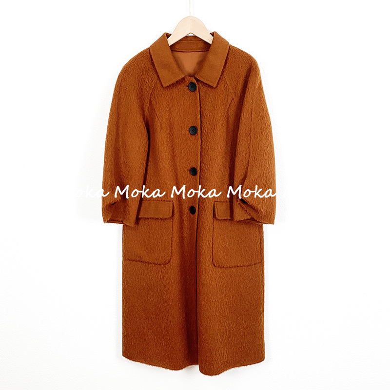 [ MOKA Mocha customized Solid A long wool overcoat 131188088in the Women's clothing/Boutique , Woolen jacket category - from Buy2taobao.com to provide professional Taobao agent buy service