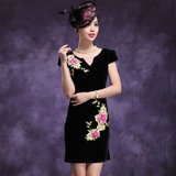 淘宝聚划算购物<em>黑</em>牡丹牡丹斜花 泰国钉珠 手工