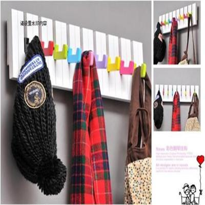 Boutique originality Wooden piano Clothes hanger Wall Coat Rack Shelf Hooks After the door decorate Shelf Storage rackin the Home accessories , Mural category - from Buy2taobao.com to provide professional Taobao agent buy service