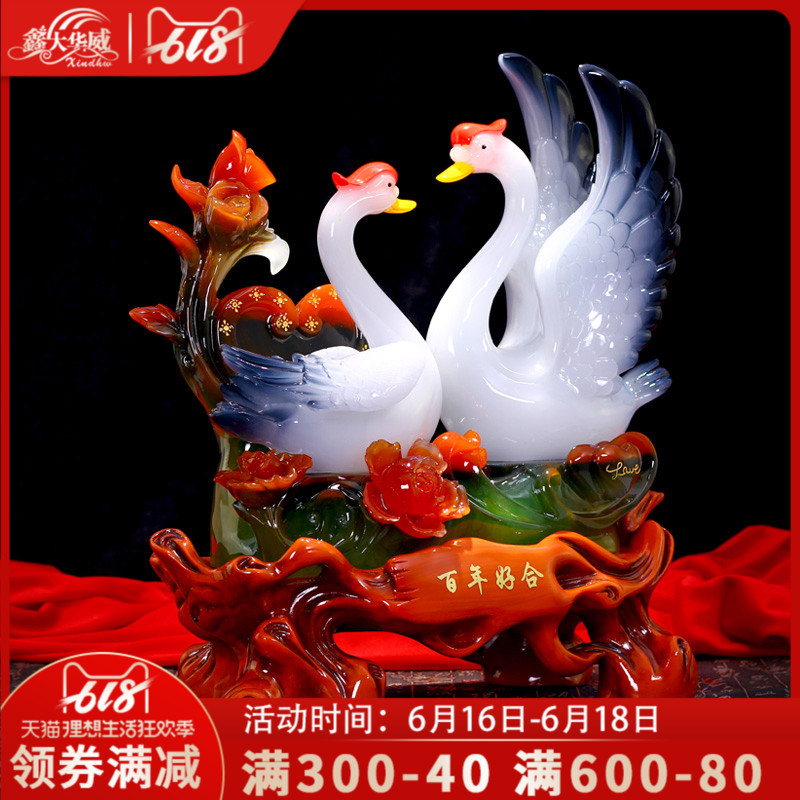 結婚禮物天鵝擺件實用閨蜜送新人送老婆送新娘紀念日創意新婚禮品在類目 家居飾品, 擺件中 - 來自Buy2taobao.com提供專業的淘寶代購服務