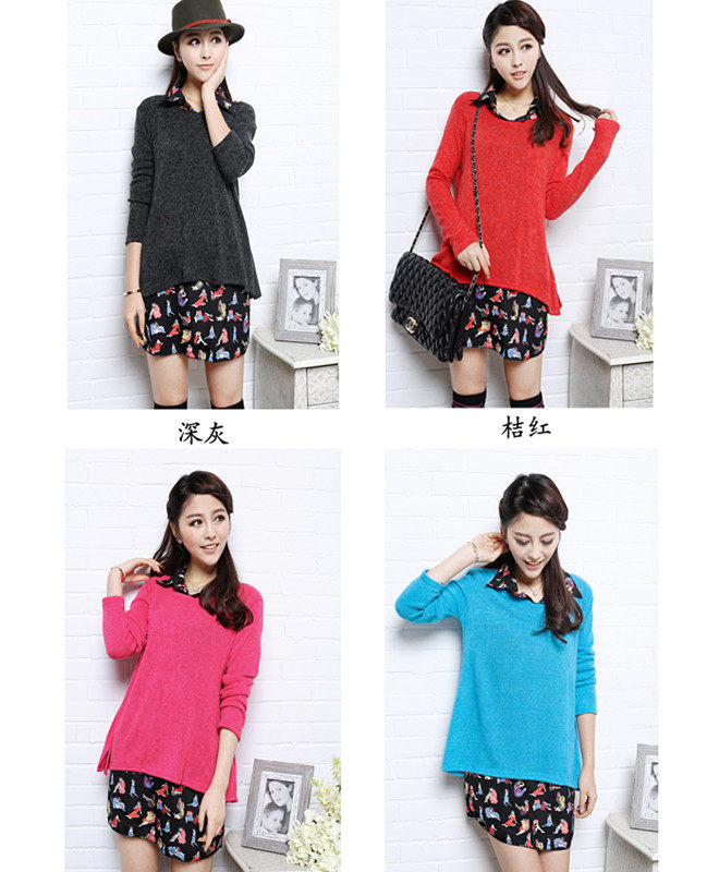 【毛衣 <em>翻领</em>】_开襟毛衣<em>小翻领怎么织</em>_<em>开衫</em>毛