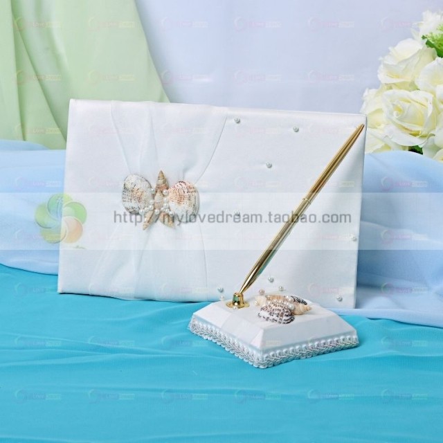 lovedream结婚签到笔套餐带笔座 西式结婚签到本 婚庆贝壳签名册 lovedream结婚签到笔套餐带笔座 西式结婚签到本 婚庆贝壳签名册