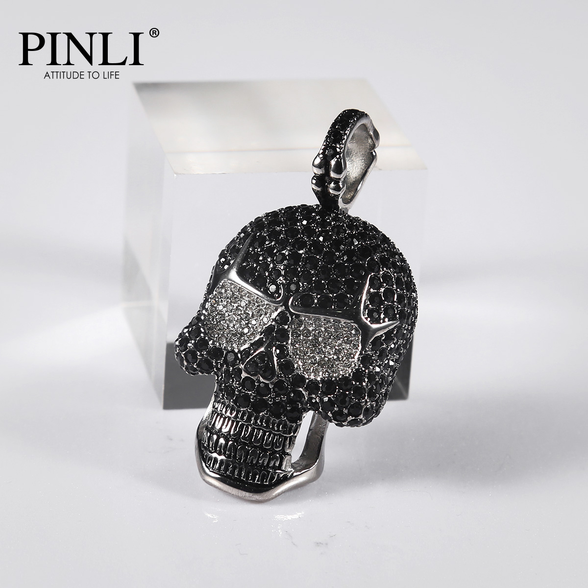 PINLI Chemicals legislation 2017 Autumn Accessories Skull Stainless steel Pendant Jewelry jewelry D173630558in the Accessories/Leather belt/Hat/Muffler , Other Accessories category - from Buy2taobao.com to provide professional Taobao agent buy service