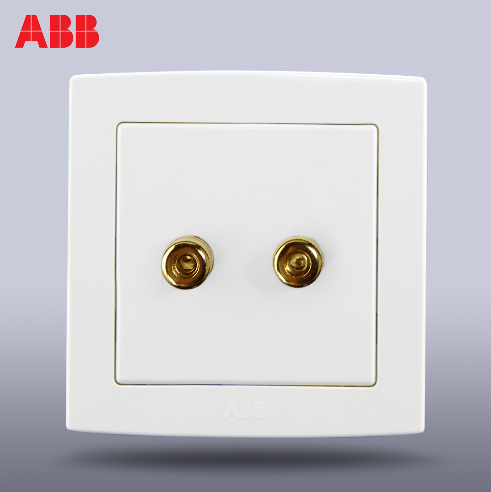 ABB開關插座面板ABB插座/德韻直邊 壹位/二孔音響插座AL341在類目 電子/電工, 插座, 音頻插座中 - 來自Buy2taobao.com提供專業的淘寶代購服務
