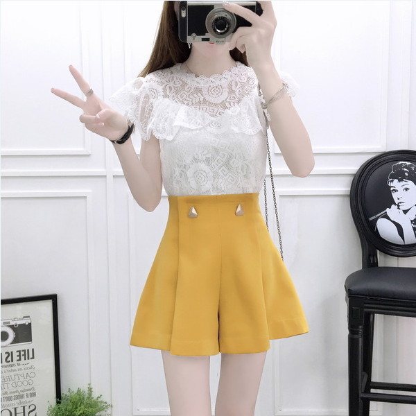 Sweet Small fragrant wind Shorty Paige Wide leg pants shorts suit summer new pattern Versatile Casual pants Two piece setin the Women's clothing/Boutique , Pants , Casual pants category - from Buy2taobao.com to provide professional Taobao agent buy service