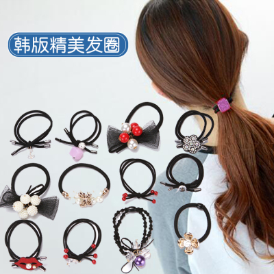 精品头绳韩国小清新简约个性成人头饰百搭皮套扎马尾橡皮筋札发圈