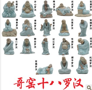 汝窑哥窑茶宠茶玩茶盘修罗达摩摆件 十八罗汉陶瓷工艺品 特价包邮在类目 餐饮具, 茶具, 茶宠摆件中 - 来自Buy2taobao.com提供专业的淘宝代购服务