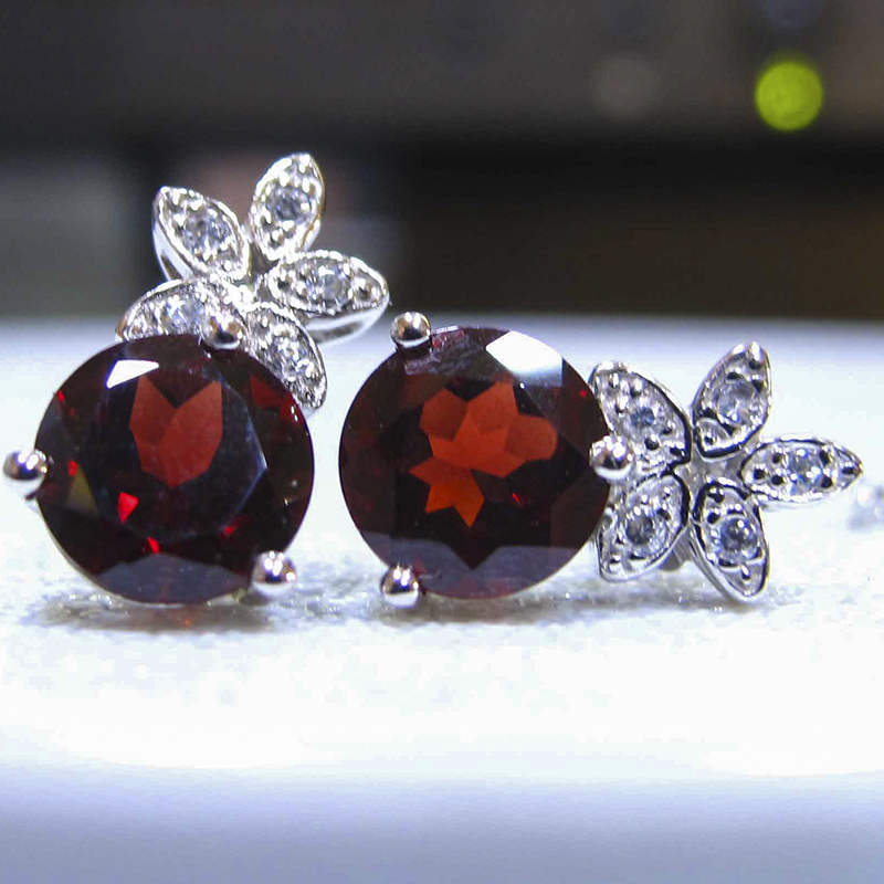 natural Garnet earrings Garnet Earrings SDN Citrine amethyst Topaz Ear Studsin the Accessories/Fashion Jewelry, Earring , Earrings category - from Buy2taobao.com to provide professional Taobao agent buy service