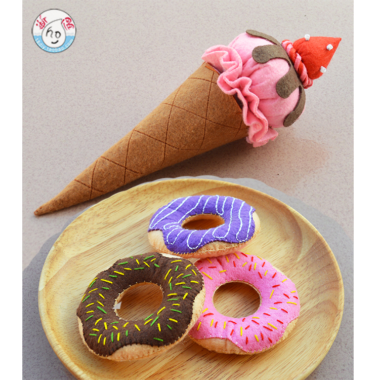 Nonwoven Material package ice cream Toys kindergarten manual Operation West Point Dessert A snack DIY doughnutin the Toy/Childs/Puzzle/Building block/Model , Simulation/Play house toys , Simulation of fruits and vegetables/Food category - from Buy2taobao.com to provide professional Taobao agent buy service