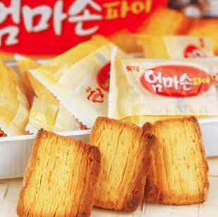  韩国进口零食 韩国乐天妈妈手派饼干 手工饼干 层层酥 香脆可口