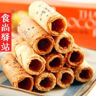  泰国特产进口食品 苏提拉椰奶蛋卷 天然榴莲味96g 特色小吃零食