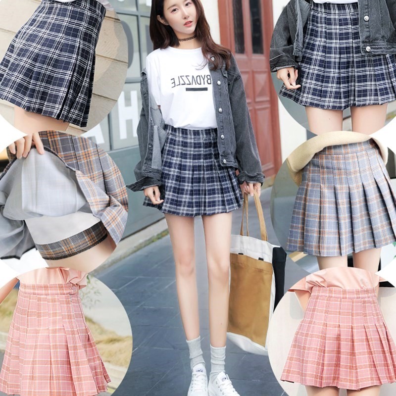 百褶裙韩版格子2018春秋齐小短裙子女春夏季学生超短款新款半身裙|ruв категории Женская одежда, юбка - от Buy2taobao.com для оказания профессиональной услуги покупки агента Taobao