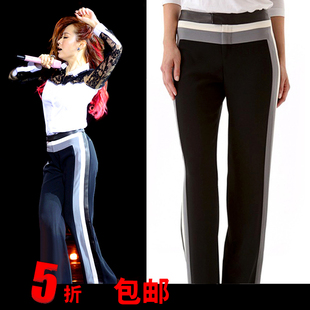 张靓颖同款跨年韩版显瘦运动裤休闲裤女宽松哈伦裤裤子长裤阔腿裤