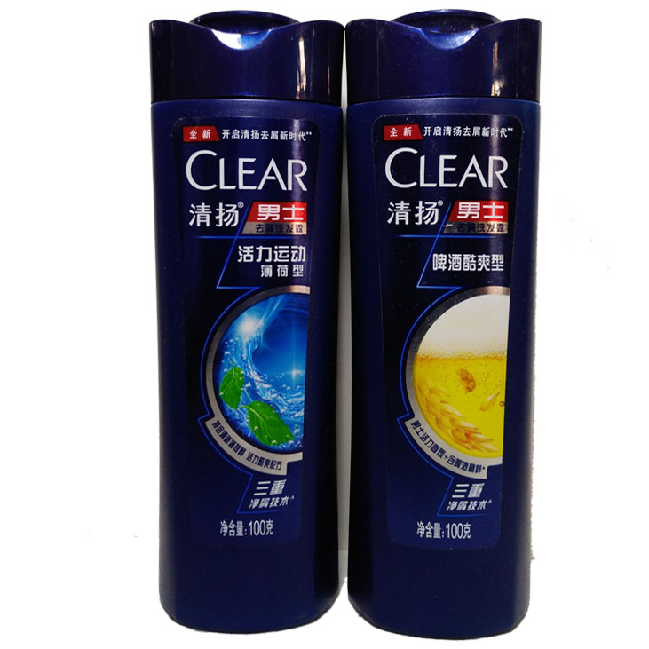 清扬男士啤酒酷爽型洗发露100g+活力运动薄荷型去屑洗发水100g|ruв категории туалетные чище/санитарно - гигиенических салфеток/бумага/Ароматерапия, шампунь/человек чистой, волосы чистой/уход/лепить, шампунь - от Buy2taobao.com для оказания профессиональной услуги покупки агента Taobao