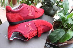  代购夏季新款LV/GUCCI男鞋 系带牛皮透气休闲鞋 古奇板鞋韩版