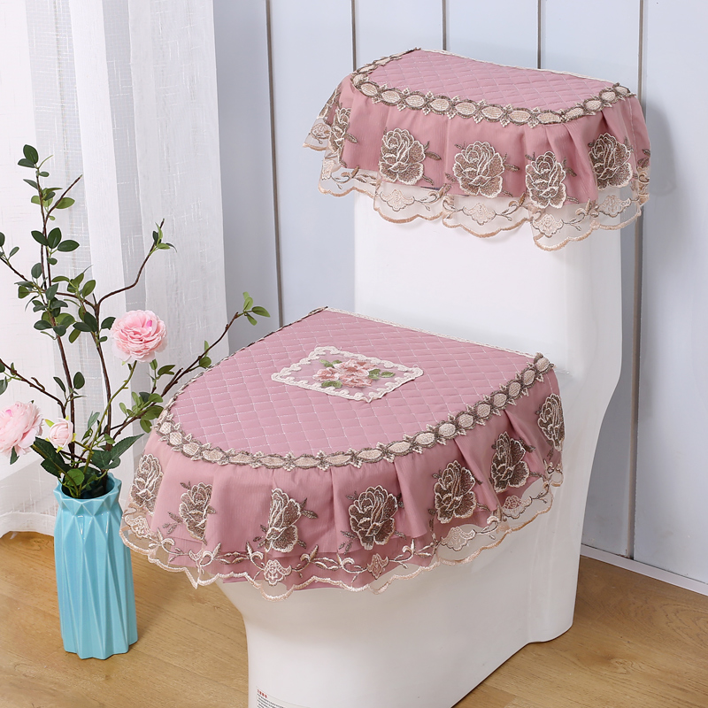 European style Lace Toilet mat Three-piece Suite household currency Potty sets Zip Cushion ring winter Toilet setsin the Family/Personal Cleaning Tools , Sanitary appliances/Bathroom accessories , Toilet sets/Toilet seat category - from Buy2taobao.com to provide professional Taobao agent buy service