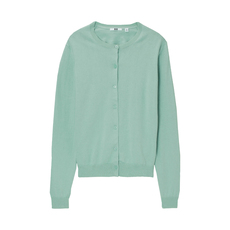 Трикотаж uniqlo优衣库 女装 圆领开衫 专柜价199元 uq075935