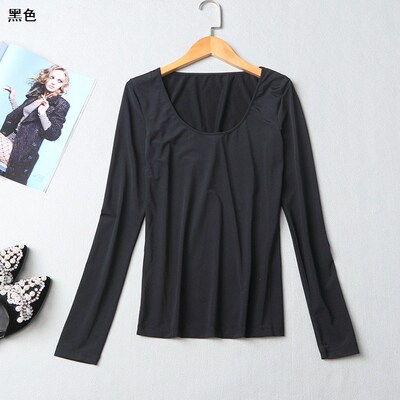 212335 铭薇女装2018春圆领套头长袖纯色上衣