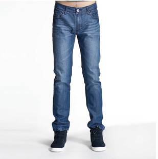  森马semir 春装新款男款水洗修身直筒牛仔裤子男士长裤 原199元