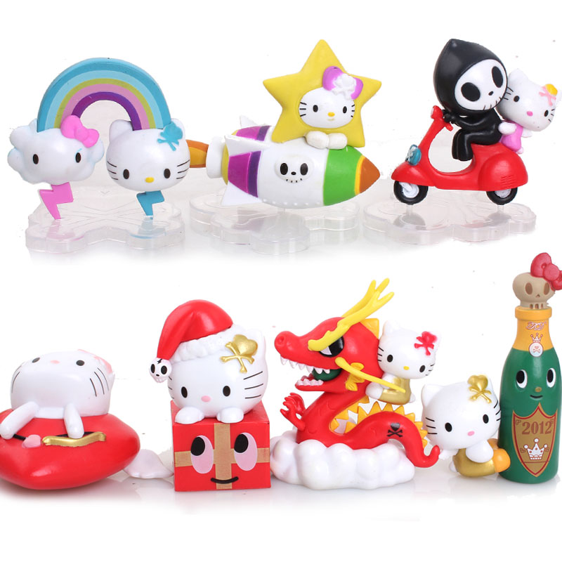 七夕礼品礼品 hello kitty场景树脂7件套装 玩具公仔娃娃手办 七夕礼品礼品 hello kitty场景树脂7件套装 玩具公仔娃娃手办