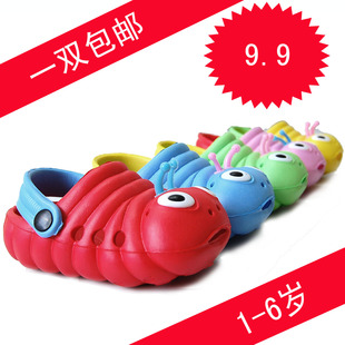  包邮毛毛虫儿童凉鞋夏洞洞鞋小孩花园鞋包头凉鞋儿童凉鞋沙滩