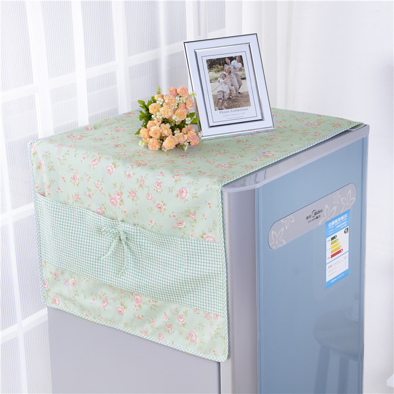 Refrigerator cover head-cover or veil for the bride at a wedding Refrigerator dust cover Refrigerator towel Countryside Fabric art Universal cover towel Single door Double doorin the Storage consolidation , Household appliances dust , Dust the refrigerator category - from Buy2taobao.com to provide professional Taobao agent buy service