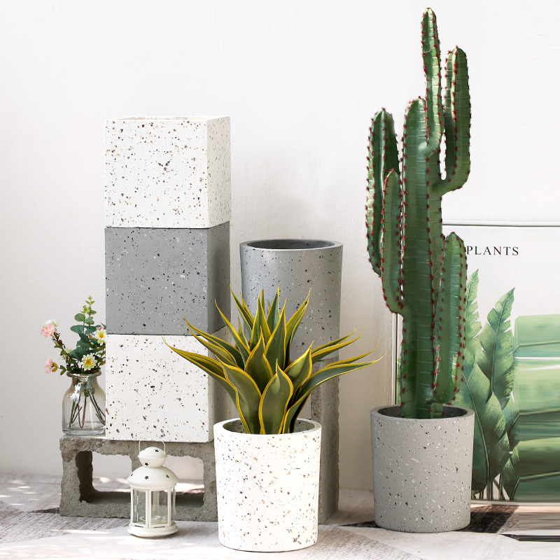 Luo Man Mama Northern Europe cement Flower pot technology Square circular Botanyin the Home accessories , Vase/Flower/Artificial flowers/Imitation jewelry , Flower/Vase , Flowerpot category - from Buy2taobao.com to provide professional Taobao agent buy service