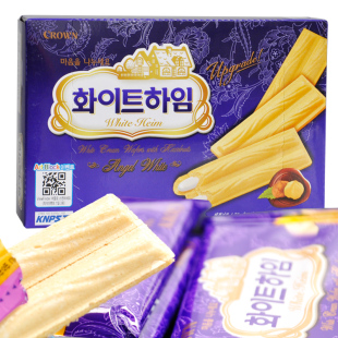  crown 饼干 可拉奥CROWN 榛子奶油饼干 可拉奥 饼干 韩国零食
