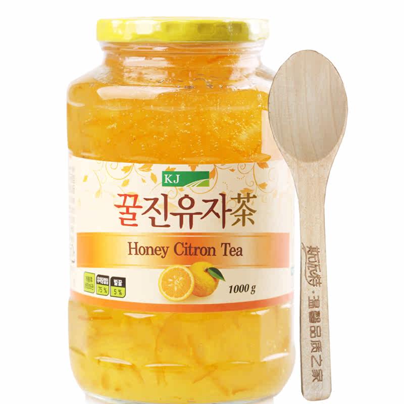 【包邮送杯子】 蜂蜜柚子茶 韩国进口 水果茶 kj蜂蜜柚子茶 1000g