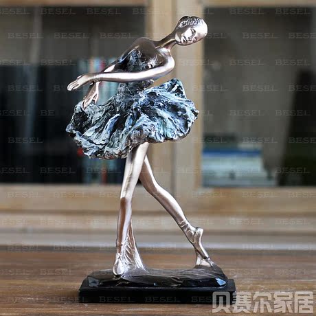 新款树脂娃娃彩绘创意摆件 <em>人工</em>手绘 芭蕾<em>女孩</em>