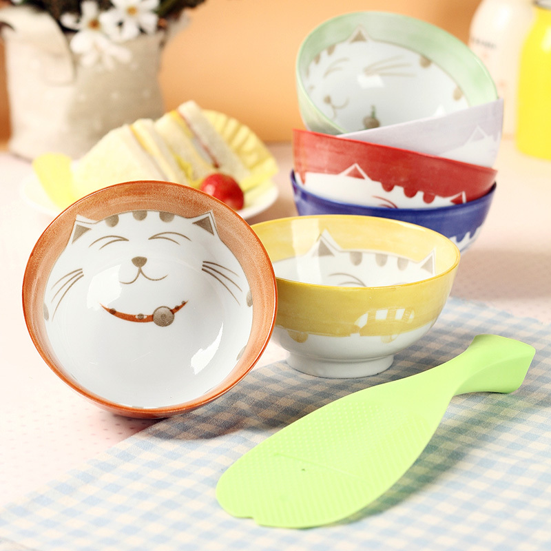 HOMEE招财猫 彩色碗 家居版 6色碗 礼物 餐具 饭碗 创意套装在类目 餐饮具, 餐具, 碗中 - 来自Buy2taobao.com提供专业的淘宝代购服务