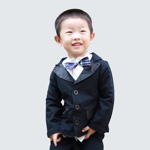  春装童装学院风儿童套装男童西服中小童婚礼服绅士套装韩版