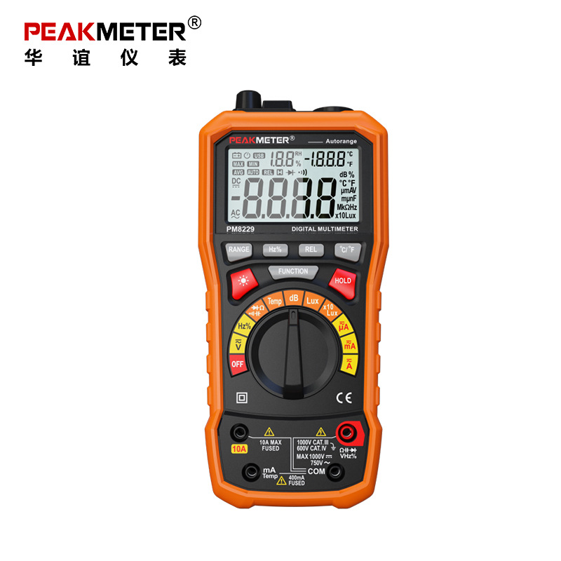 PEAKMEETER华谊MS8229多功能数字万用表自动量程噪音照度万能表|msdalam kategori perkakasan/alat, instrumen, multimeter - dari Buy2taobao.com untuk memberikan perkhidmatan ejen Taobao profesional membeli