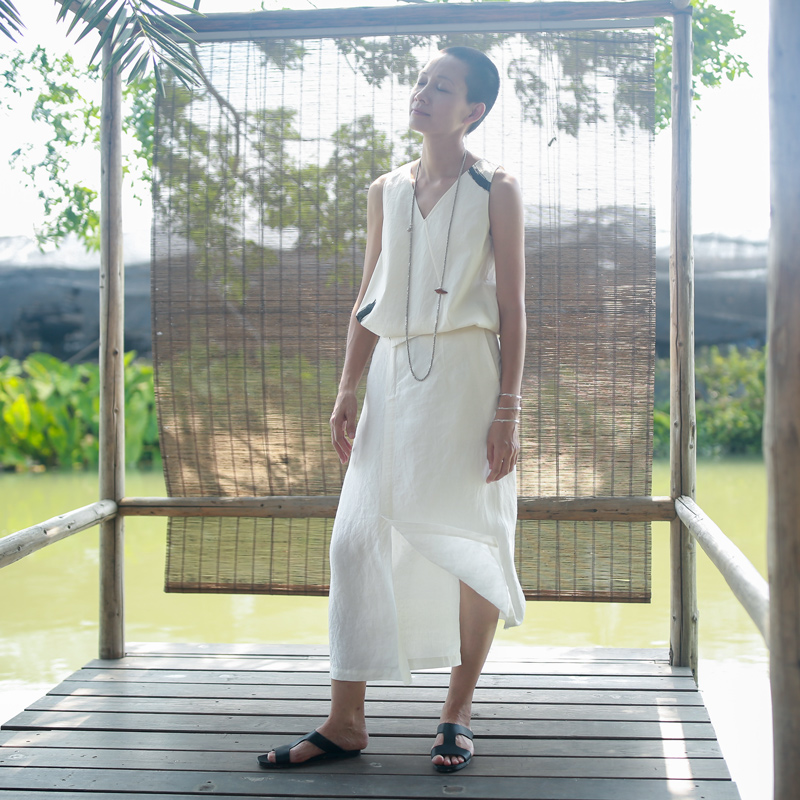 No good city white Flax Irregular Sense of design Half skirt Self cultivation Show thin personality white skirtin the Women's clothing/Boutique , Skirts category - from Buy2taobao.com to provide professional Taobao agent buy service