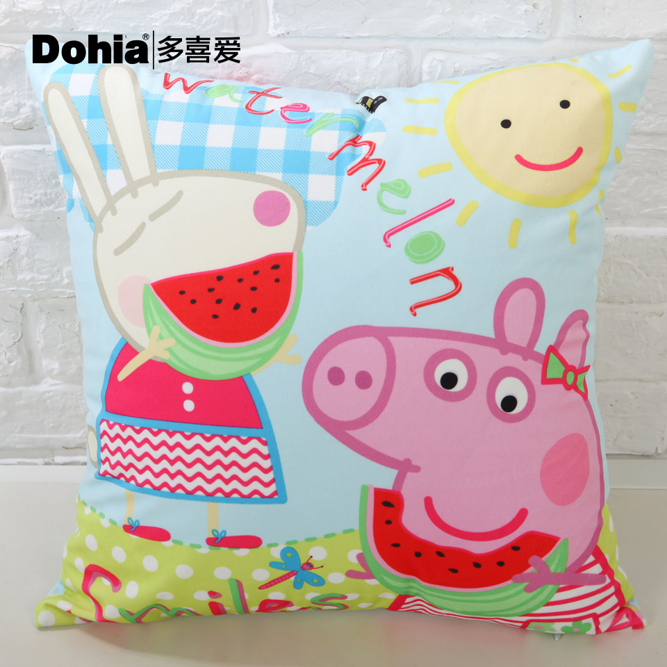 More popular textile Piggy Paige series bedding Containing core Pillows 50*50cm comfortable Pillow Sunlight Piggyin the Home Fabric , Pillow/Pillow category - from Buy2taobao.com to provide professional Taobao agent buy service
