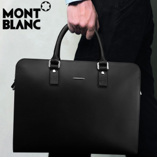  万宝龙/MONTBLANC 男式顶级奢华公文包手提包 进口牛皮商务电脑包
