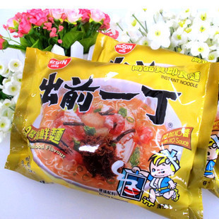  香港制造 日清NISSIN出前一丁即食面 XO酱海鲜面100g 方便面