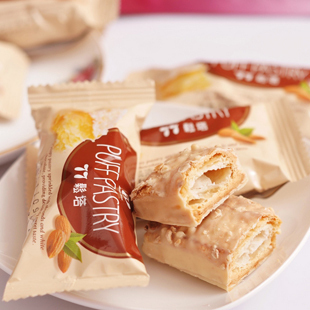  77松塔蜜兰诺千层酥饼干14小包台湾进口正品 特产 5份包邮江浙沪