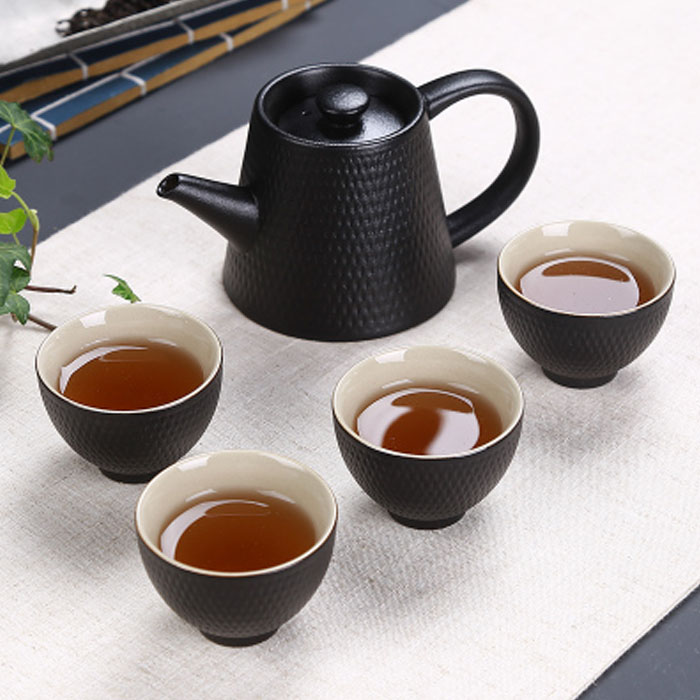 粗陶复古迷你日式茶具泡茶器一壶四杯家用茶壶套装户外旅游便携包在类目 餐饮具, 茶具, 功夫茶具中 - 来自Buy2taobao.com提供专业的淘宝代购服务