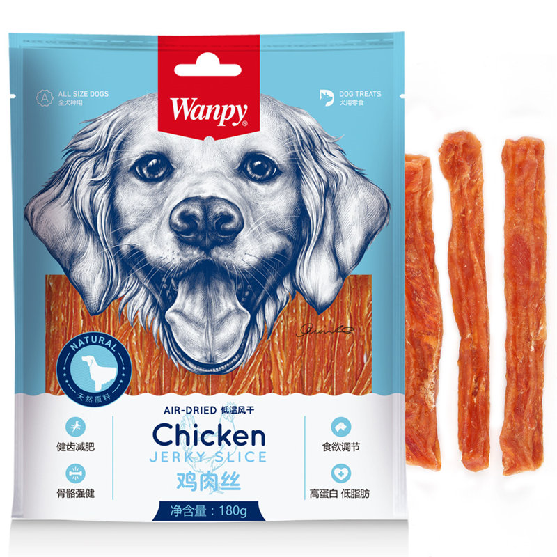 wanpy顽皮 硬鸡肉丝180g狗零食肉干磨牙棒金毛泰迪幼成犬宠物狗粮在类目 宠物/宠物食品及用品, 狗零食中 - 来自Buy2taobao.com提供专业的淘宝代购服务