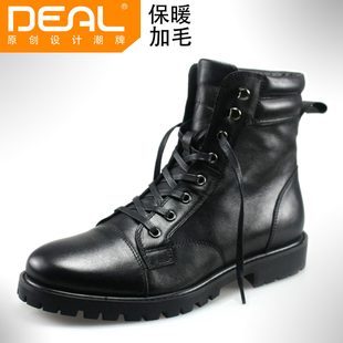  DEAL英伦马丁靴潮流男靴男高帮鞋男靴工装靴真皮男皮靴男军靴战靴