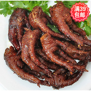  满39包邮湖南土特产 小吃零食 平江馋嘴卤味鸡爪 香辣凤爪55g