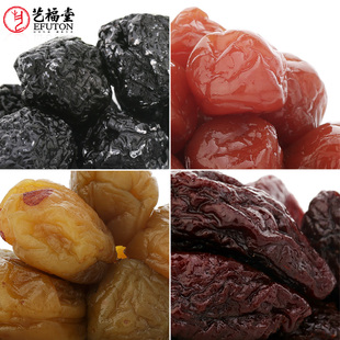  艺福堂茶味酸甜礼包 乌梅1罐 茶李2袋 青梅2袋 西梅2袋 碱性食品